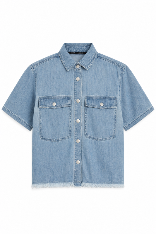 Cămașă unisex All Saints denim albastru