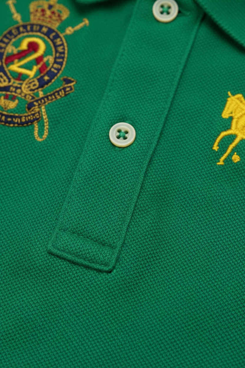 Salopeta copii Polo Ralph Lauren cu detalii brodate - verde
