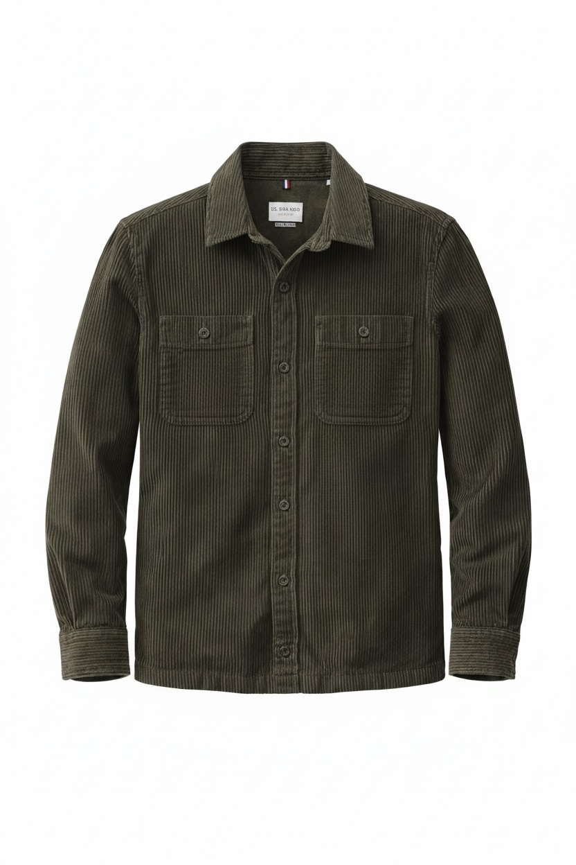 Geaca U.S. Polo Assn. tip raiat subtire - verde Kaki