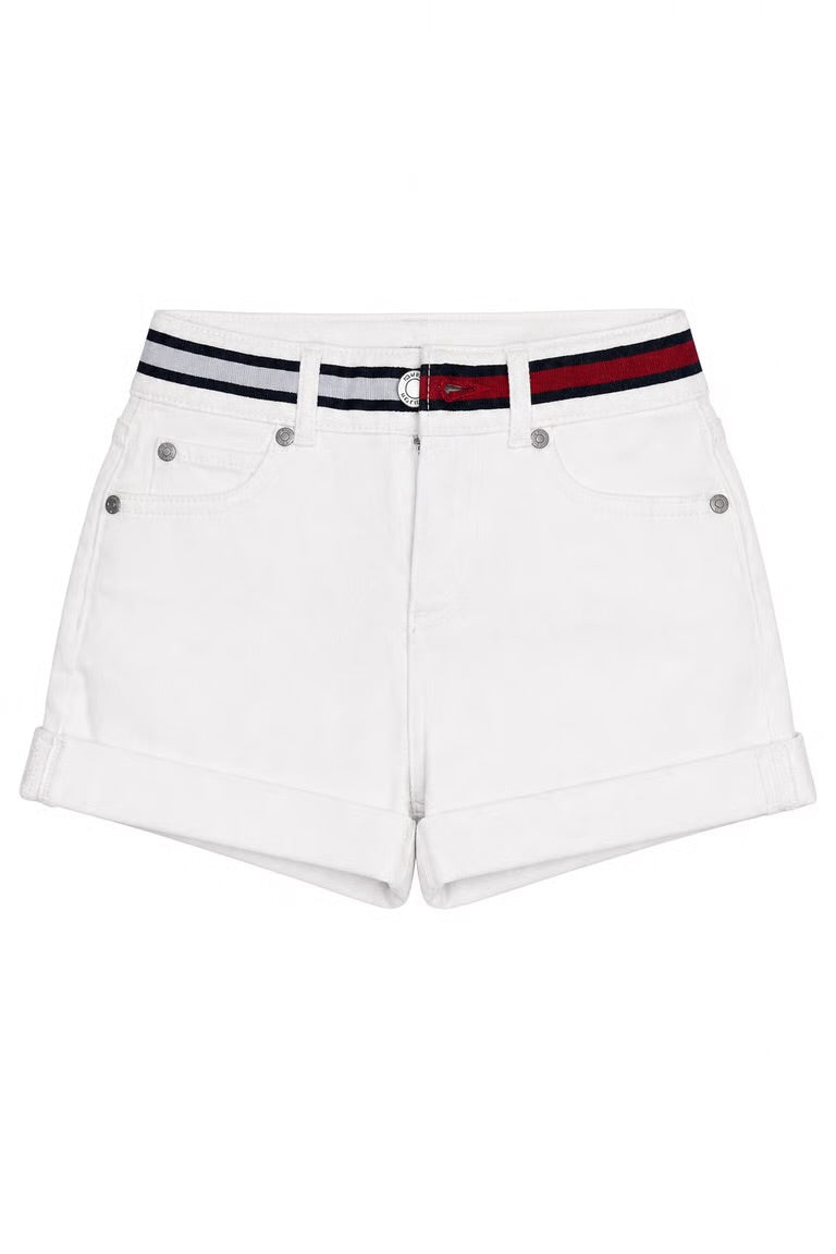 Pantaloni scurți copii Tommy Hilfiger albi