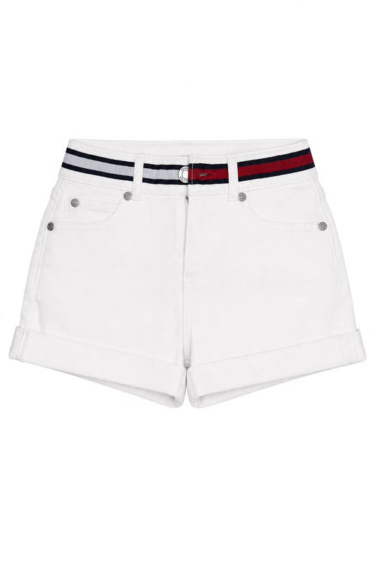 Pantaloni scurți copii Tommy Hilfiger albi