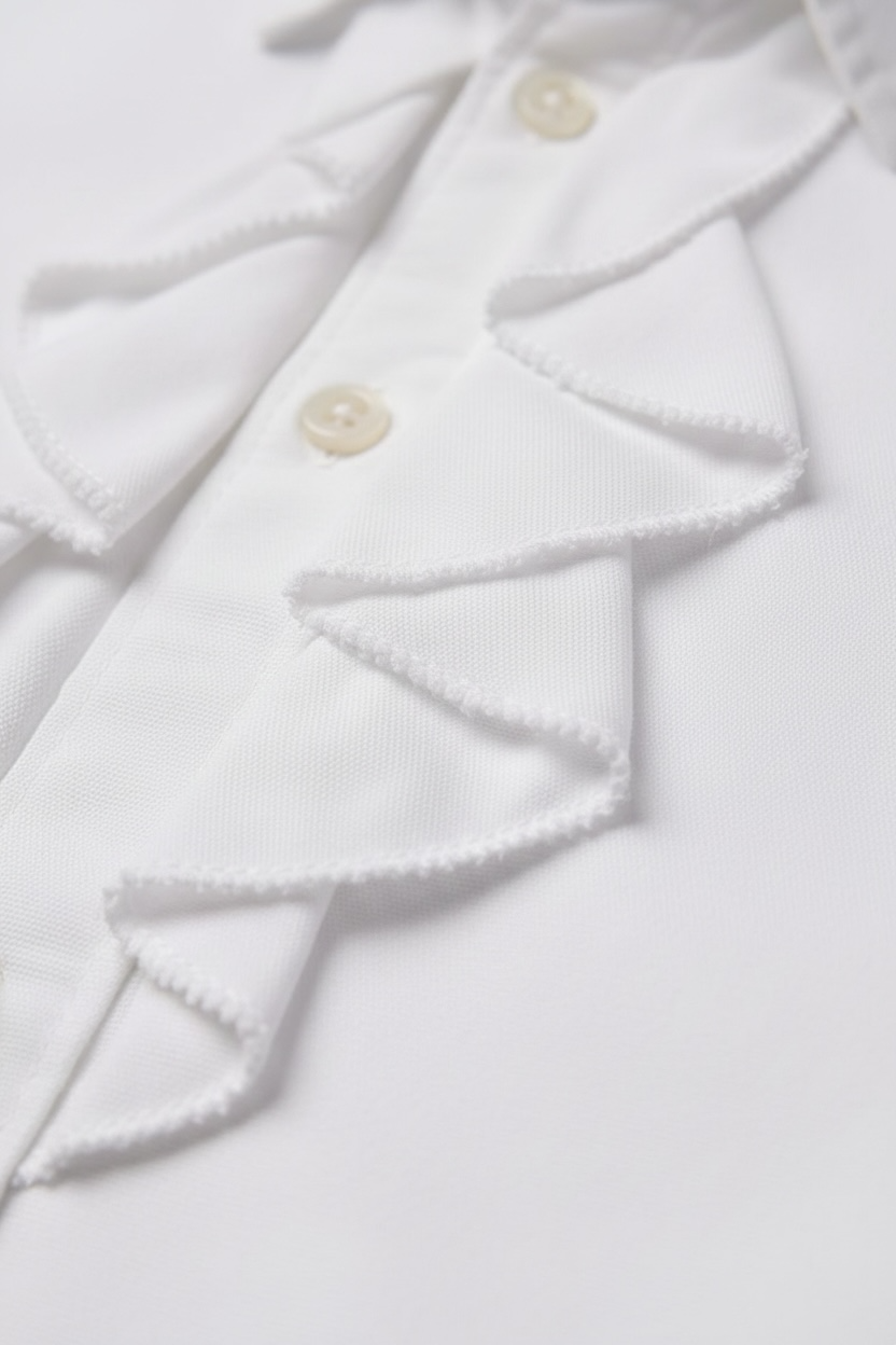 Camasa casual Polo Ralph Lauren cu volane si logo brodat