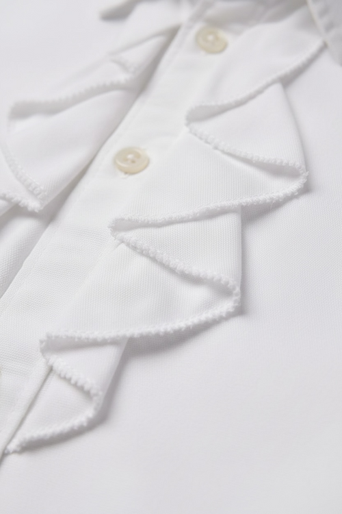 Camasa casual Polo Ralph Lauren cu volane si logo brodat