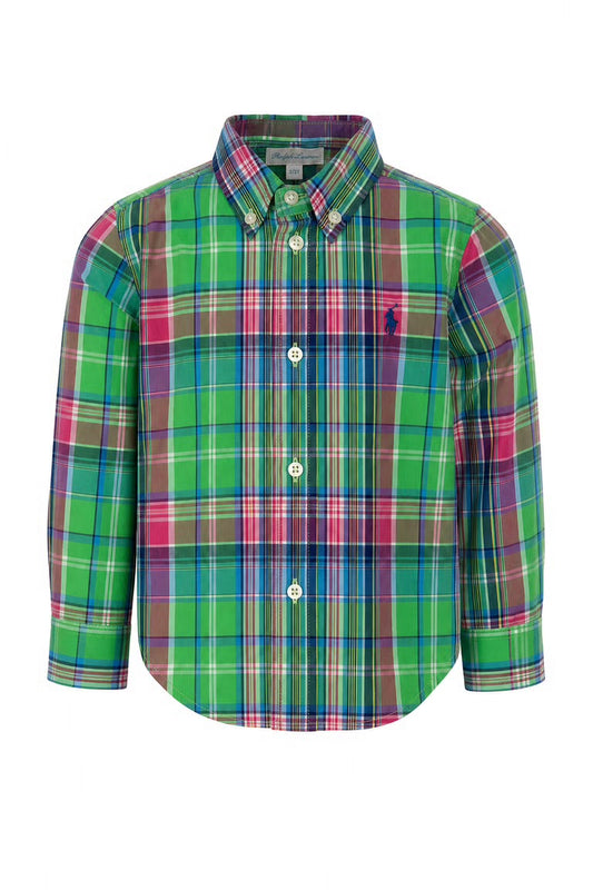 Camasa casual Polo Ralph Lauren in dungi - verde multicolor