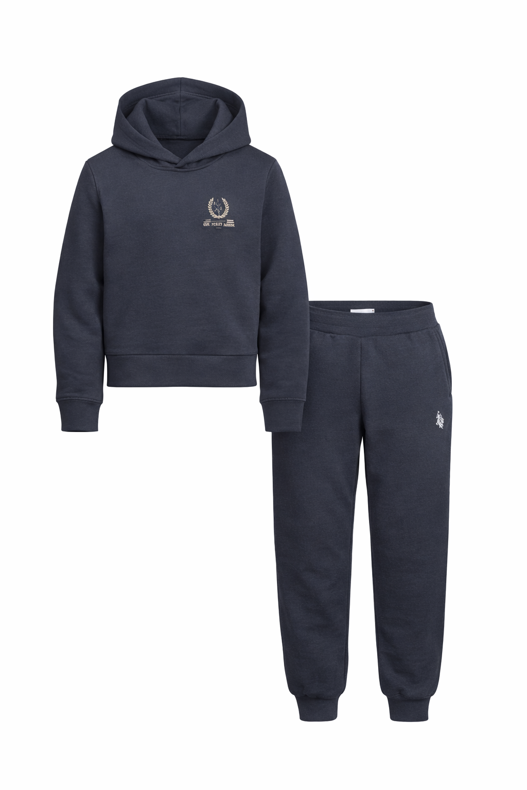 Trening U.S. Polo Assn. gri carbune - logo imprimat