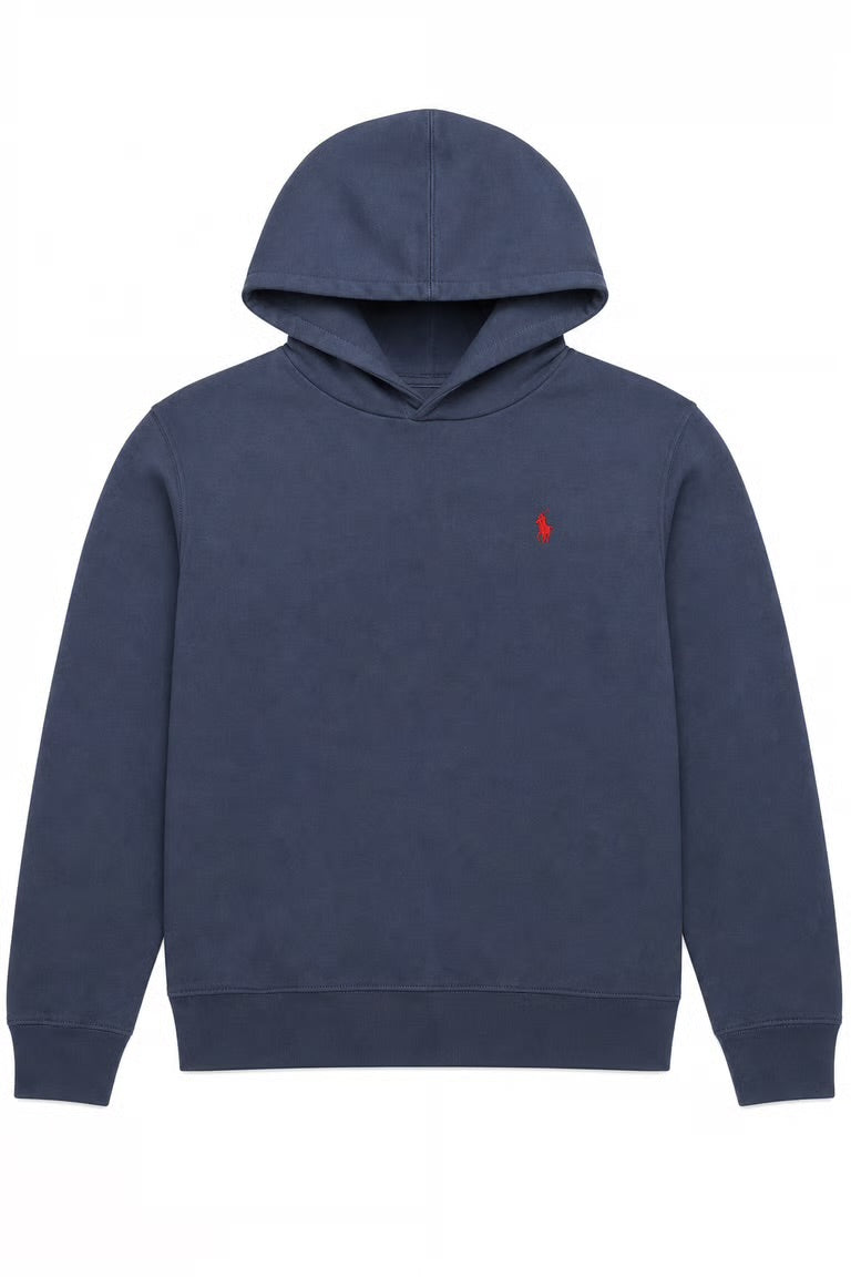 Hanorac U.S. Polo Assn. bleumarin cu logo rosu