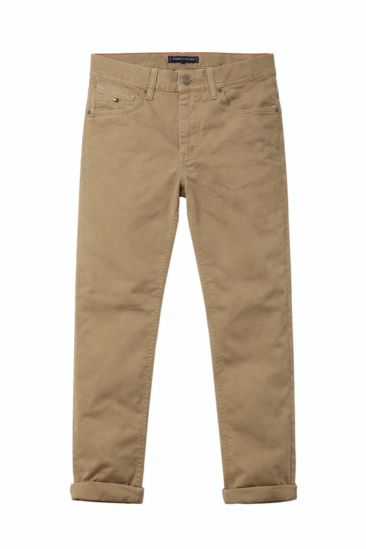 Pantaloni casual chino Tommy Hilfiger crem