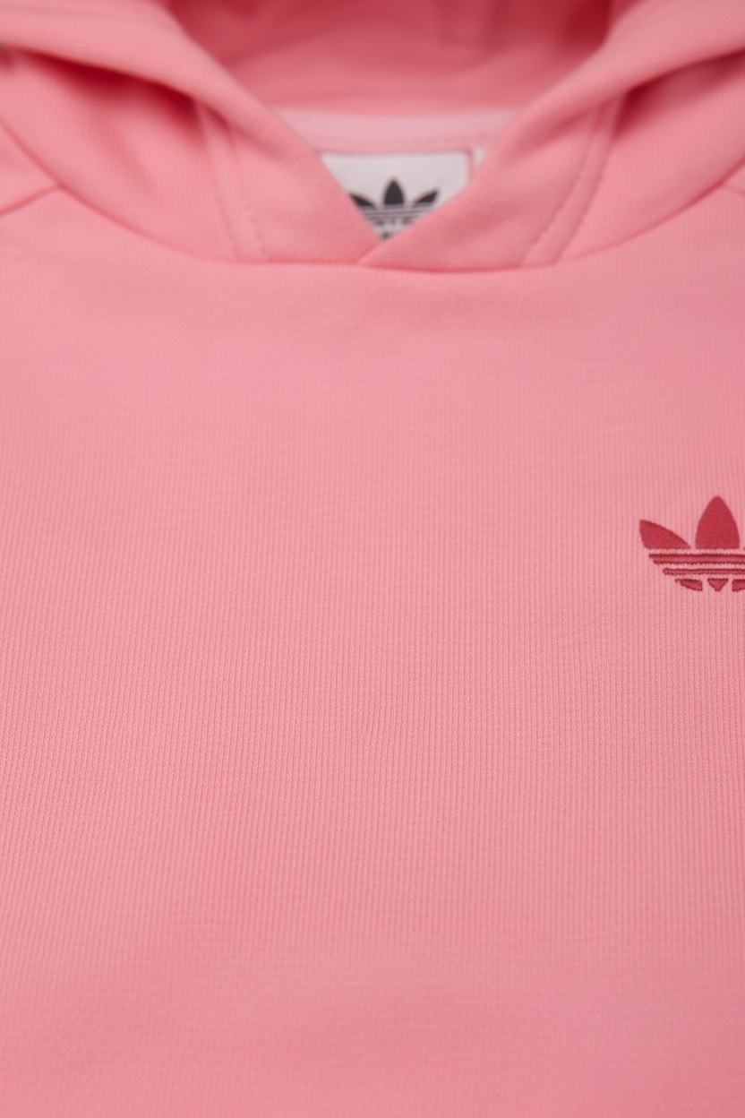 Trening Adidas copii - hanorac corai si pantaloni rosii