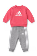 Trening Adidas - bluza corai si pantaloni cu dungi laterale