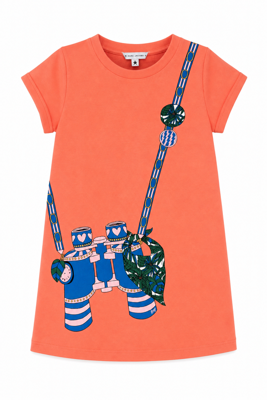 Rochita fete Marc Jacobs coral cu binoclu