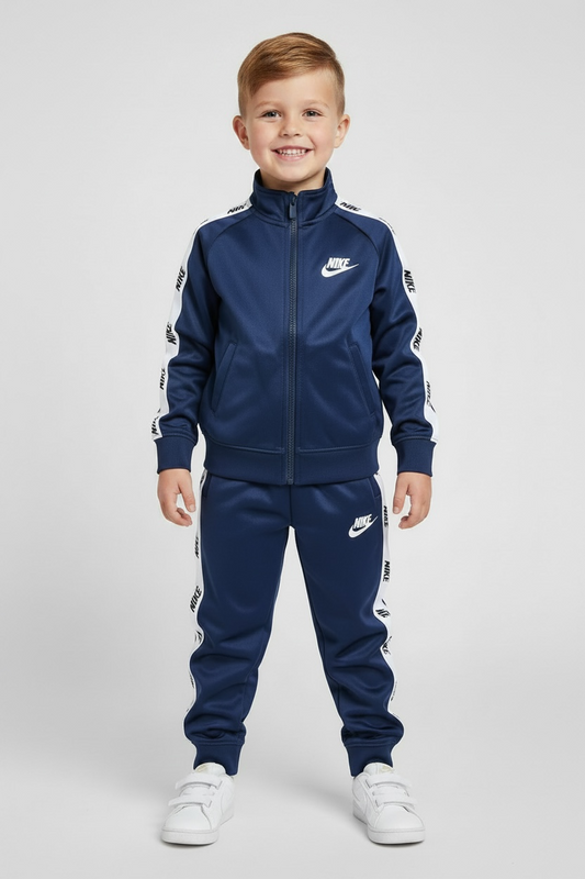 Trening Nike albastru cu logo lateral