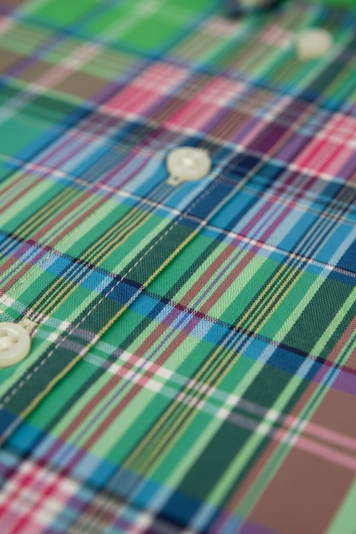 Camasa casual Polo Ralph Lauren in dungi - verde multicolor