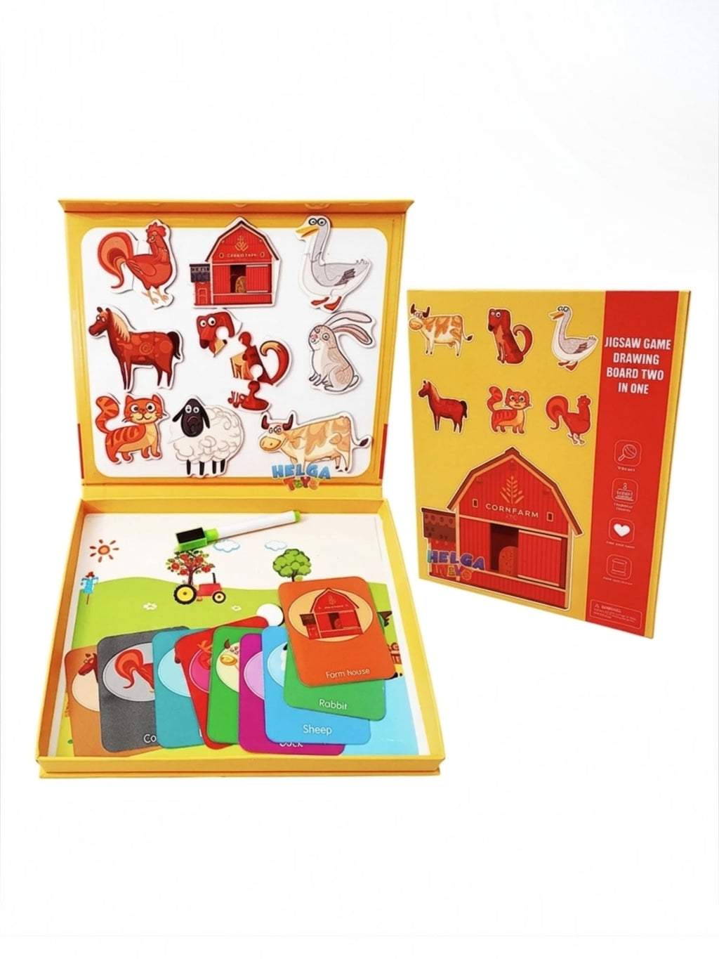 CornFarm puzzle magnetic și tăbliță de scris