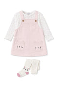 Set 2 piese salopeta si bluza cu detalii tip pisica