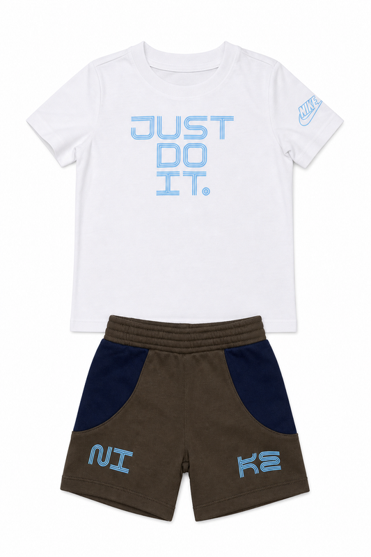 Set baieti Nike alb si maro