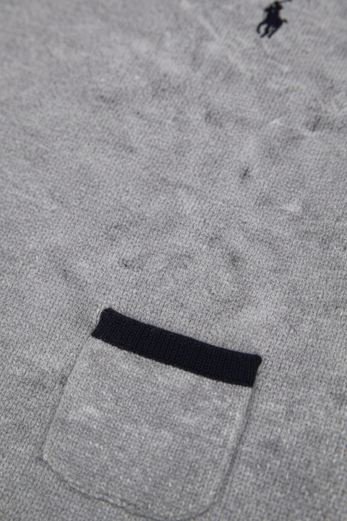Bluza casual Polo Ralph Lauren cu buzunare si insert in dungi la spate