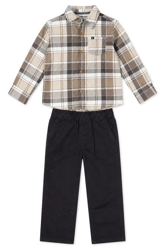 Set 2 piese Calvin - camasa casual si pantaloni