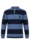 Bluza In dungi U.S. Polo Assn. - bleumarin cu bleu
