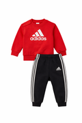 Trening bebeluși Adidas, Bluză roșie și pantaloni negri