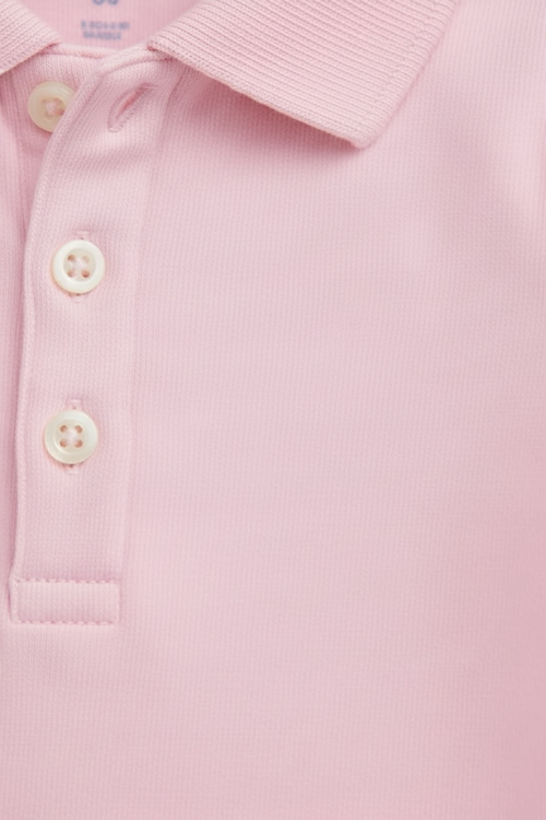 Body bebelusi roz Polo Ralph Lauren cu guler