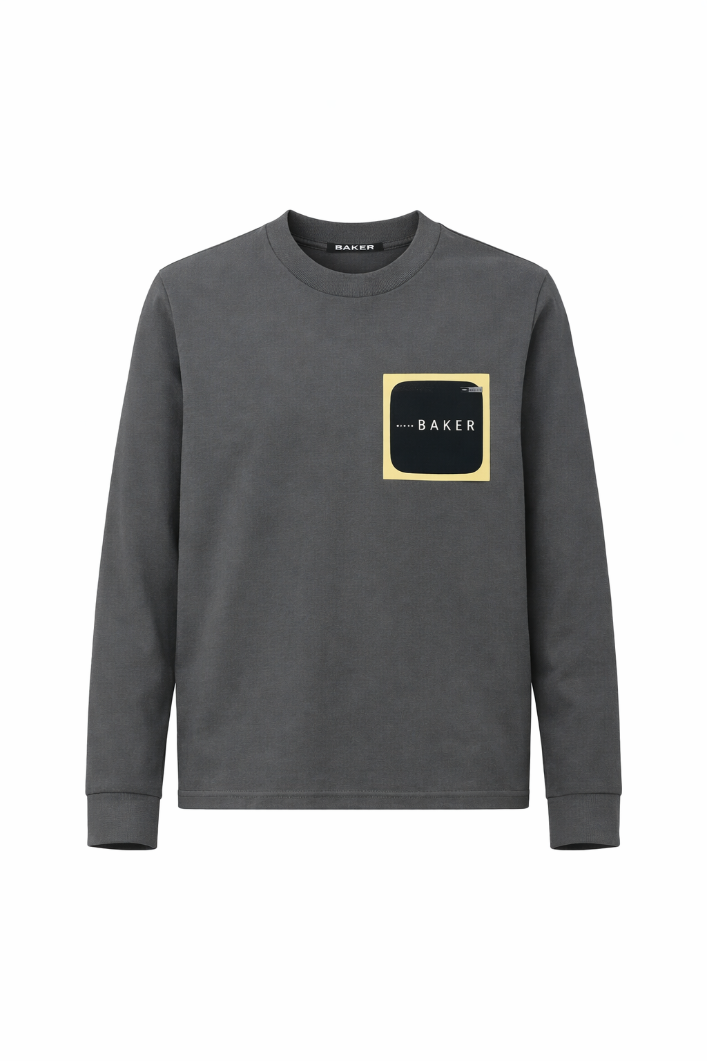 Bluza Ted Baker - gri cu buzunar si fermoar, detalii galbene