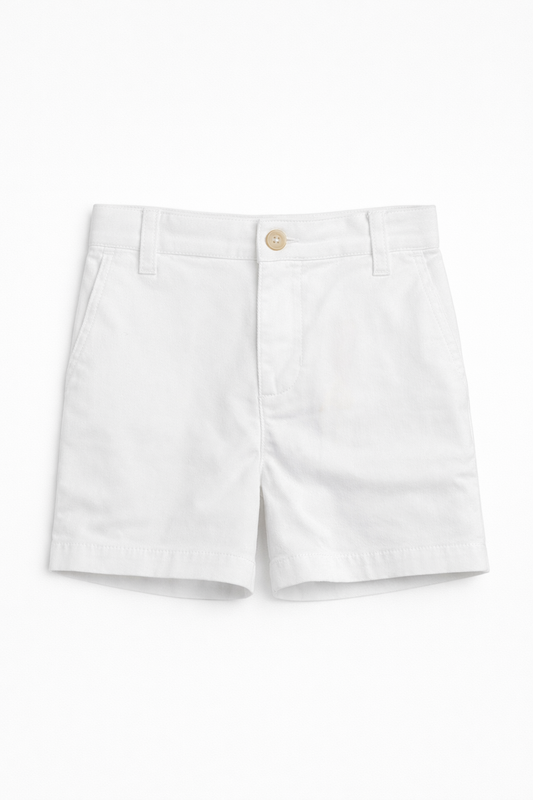 Pantaloni scurti Polo Ralph Lauren albi - logo brodat