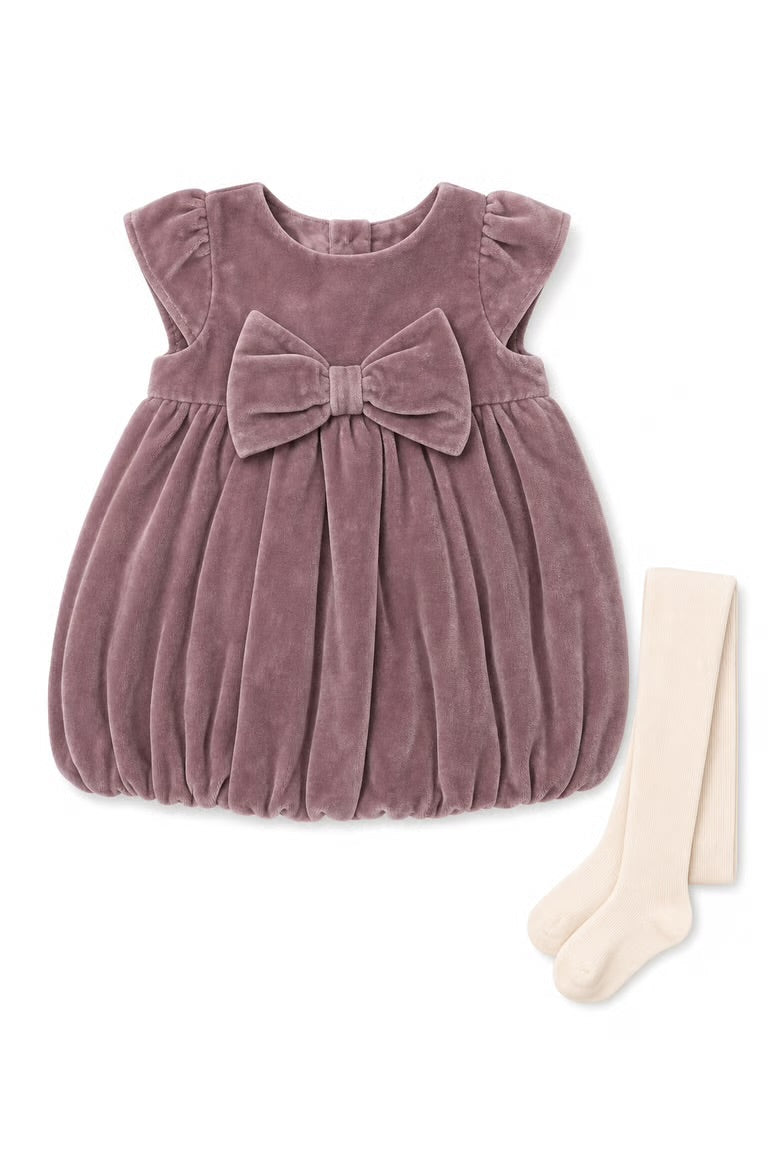 Set 2 piese Next Baby - detaliu cu fundita si dres