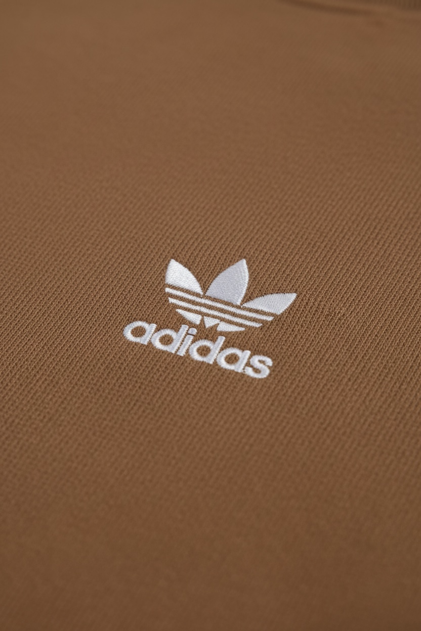 Pulover Adidas crem - logo brodat