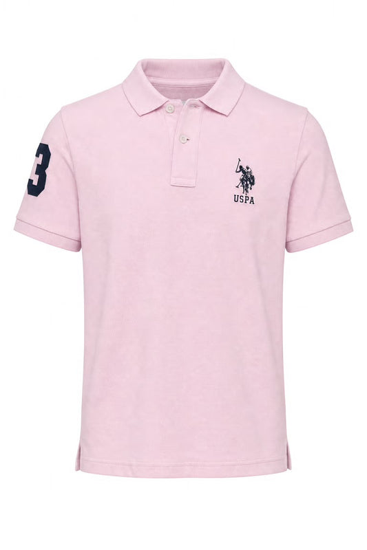 Tricou casual U.S. Polo Assn. roz pudrat