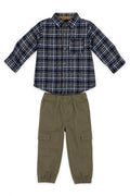 Set 2 piese Tommy Hilfiger - camasa casual si pantaloni cargo