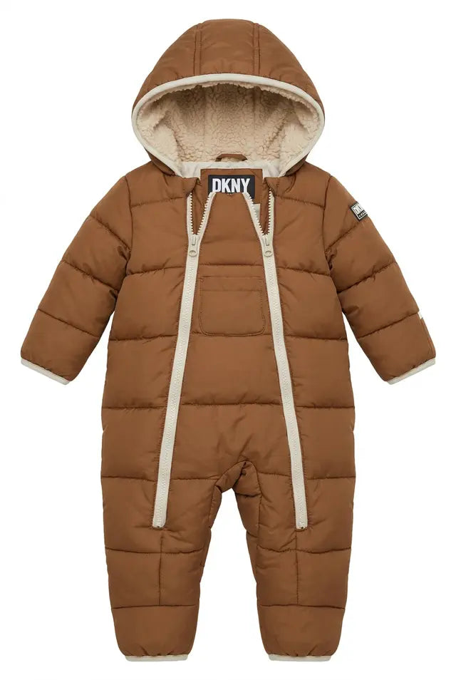 Combinezon DKNY gros pentru iarnă maro unisex