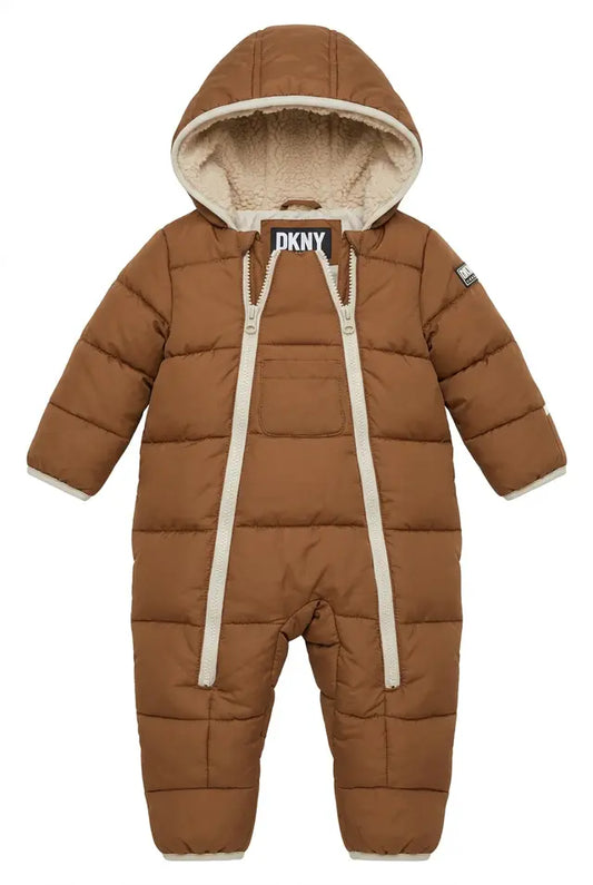 Combinezon DKNY gros pentru iarnă maro unisex