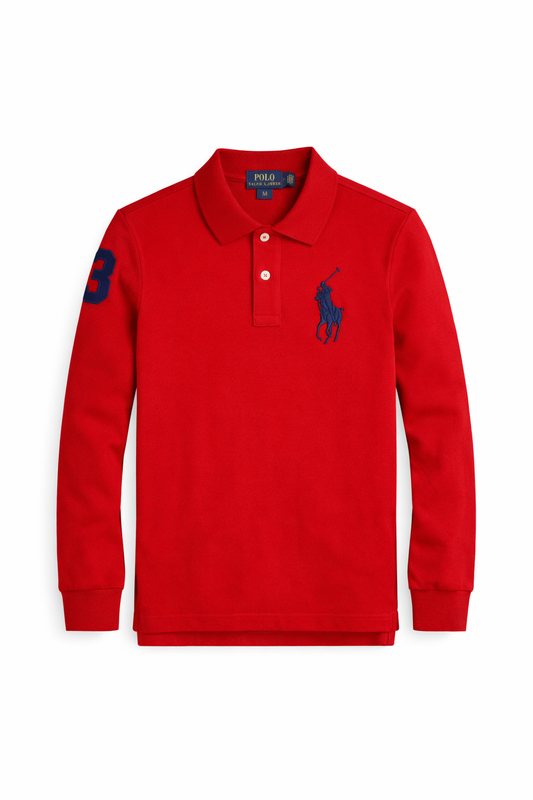 Bluza Polo Ralph Lauren copii, Roșu aprins