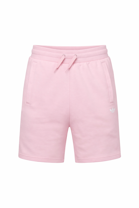 Pantaloni scurti sport Adidas - roz pudrat cu logo lateral
