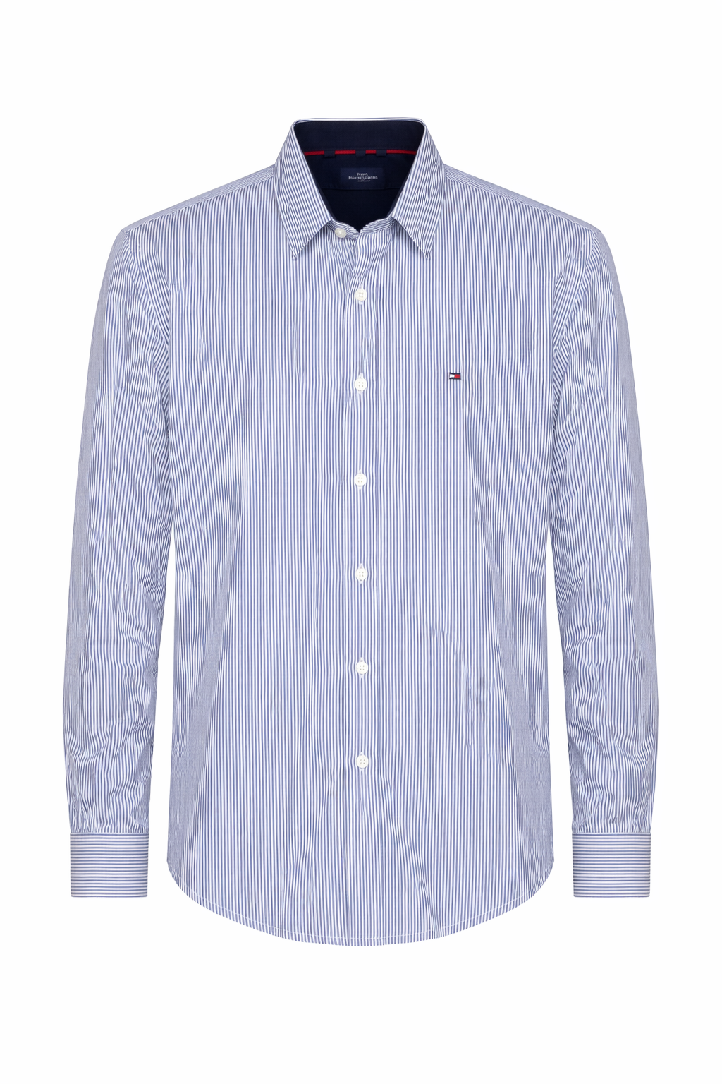 Cămașă casual în dungi copii Tommy Hilfiger, Albastru/Alb