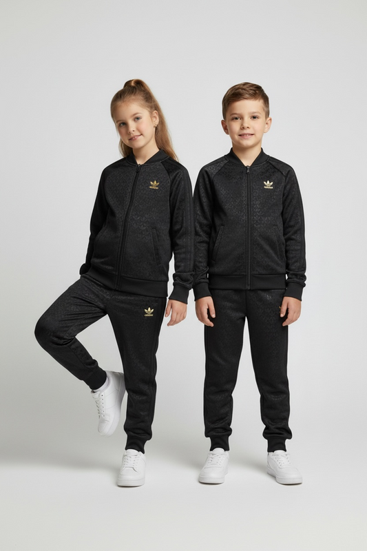 Trening Adidas - imprimeu leopard negru logo imprimat