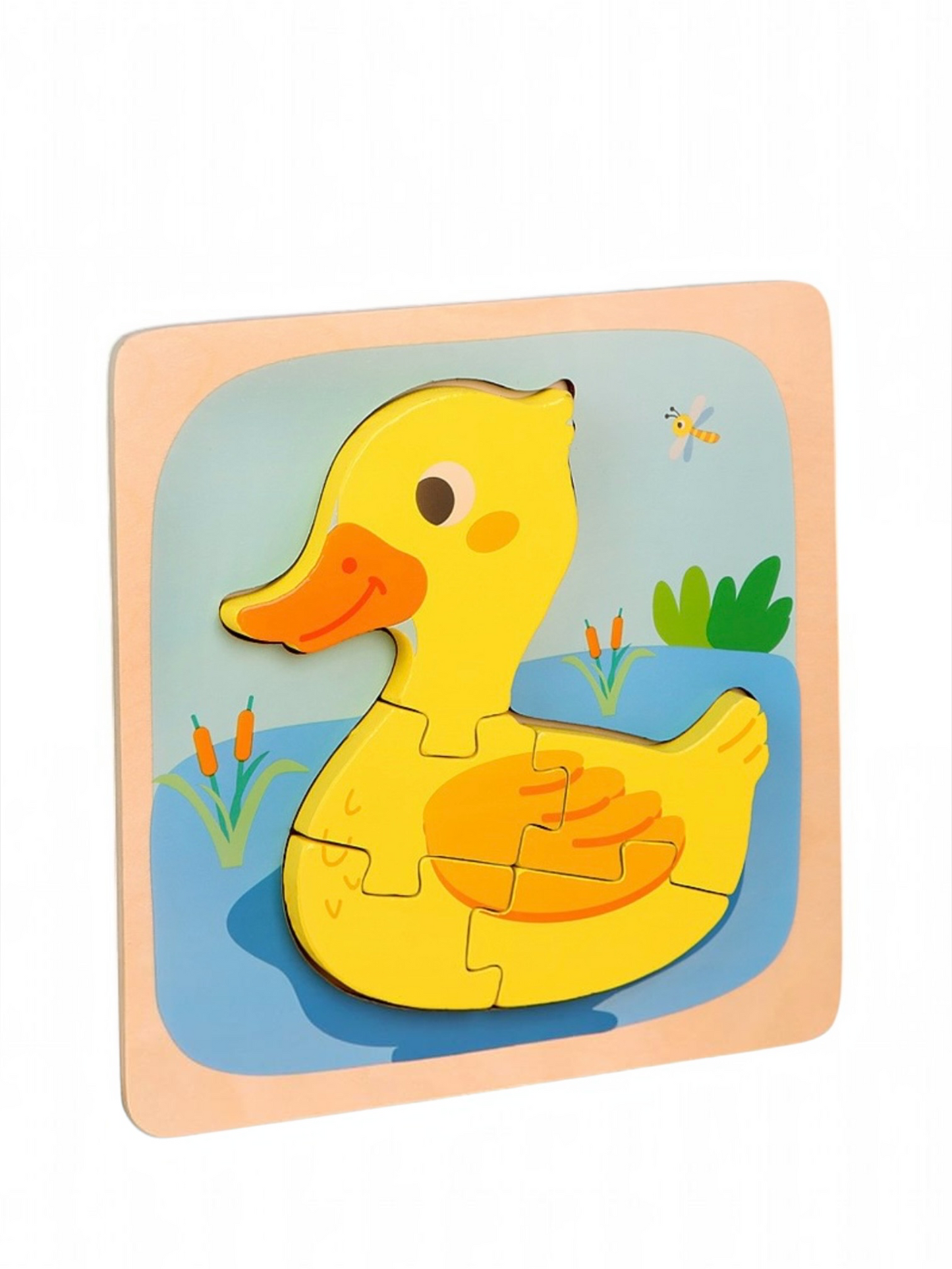 Puzzle Montessori din Lemn pentru Copii, Flippy, 3D, 0-3 Ani - 3 Modele