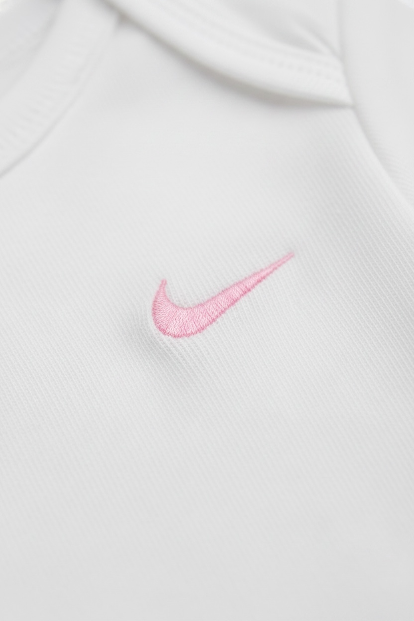 Set 3 piese Nike - body alb/roz pudrat si pantaloni roz