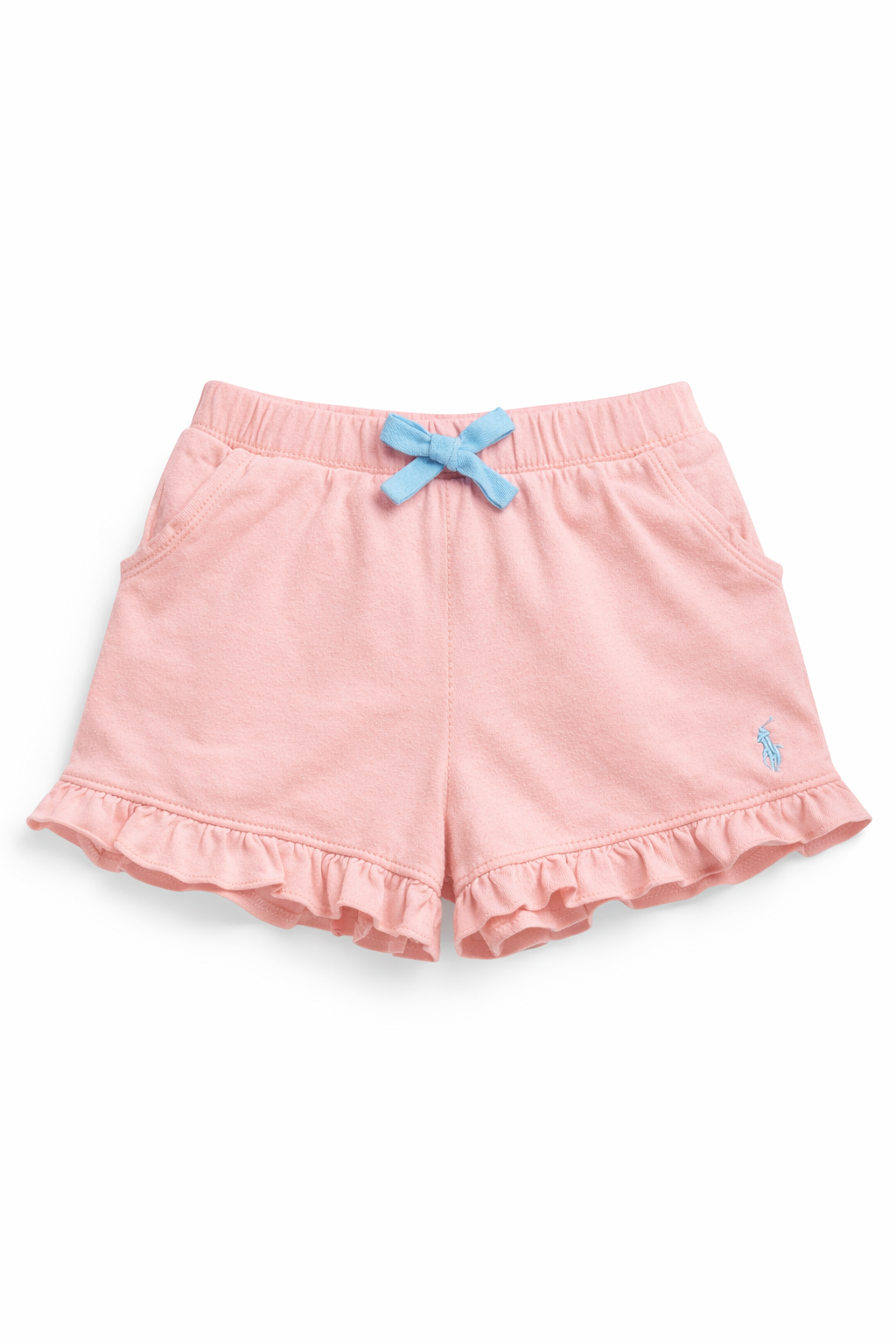 Pantaloni scurti fetite Polo Ralph Lauren - roz pudrat, talie elastica