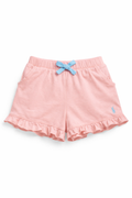 Pantaloni scurti fetite Polo Ralph Lauren - roz pudrat, talie elastica