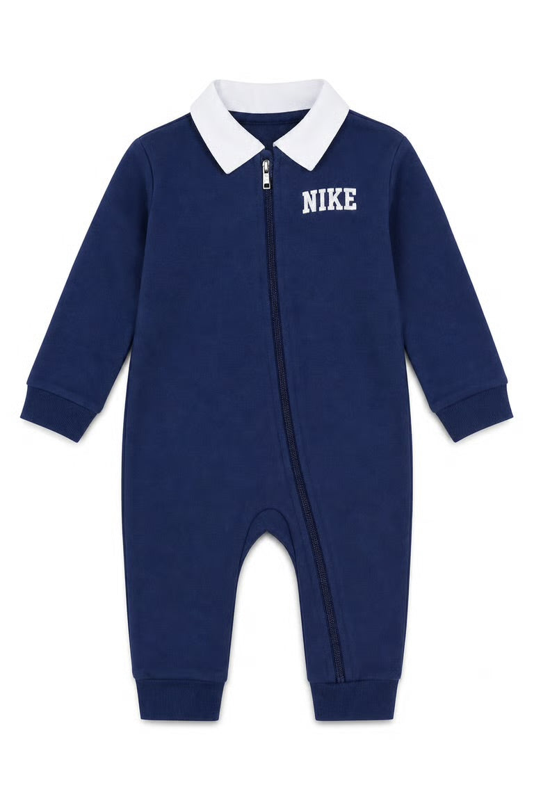 Salopetă Bebe Nike, Stil Rugby cu Guler, Închidere cu Fermoar Asimetric