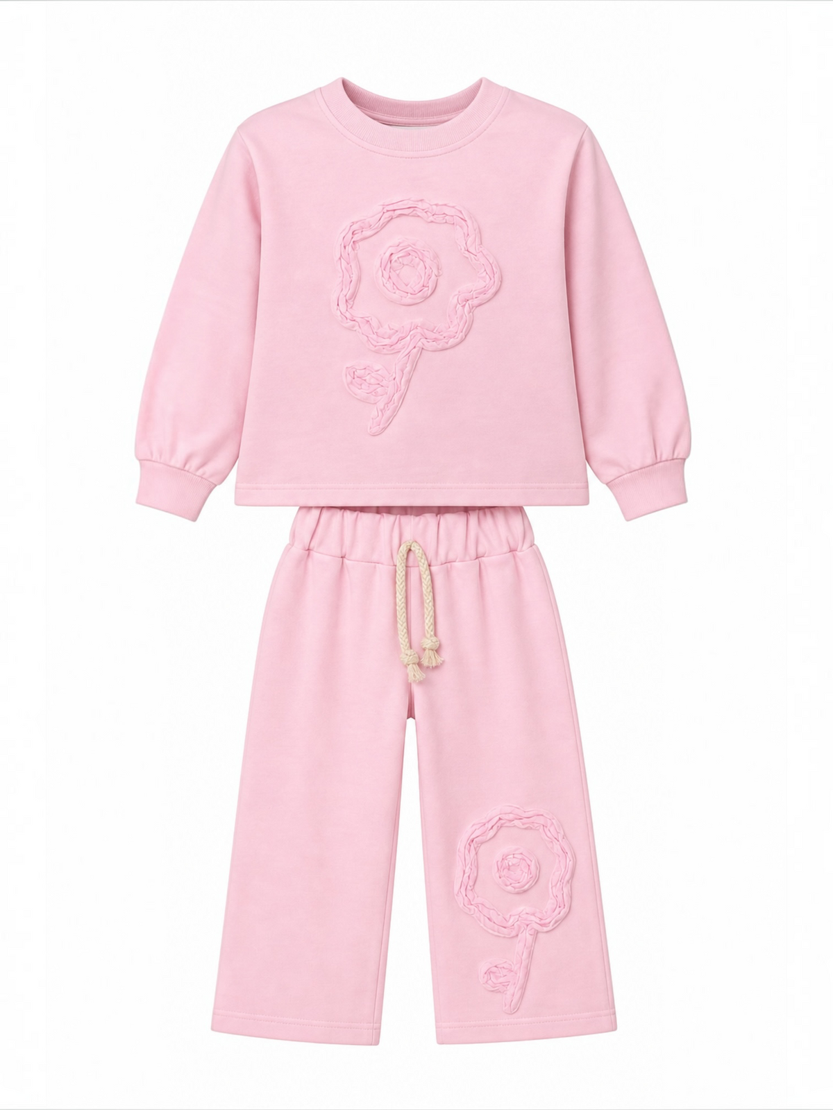 Trening fete cu detalii trandafir roz pastel