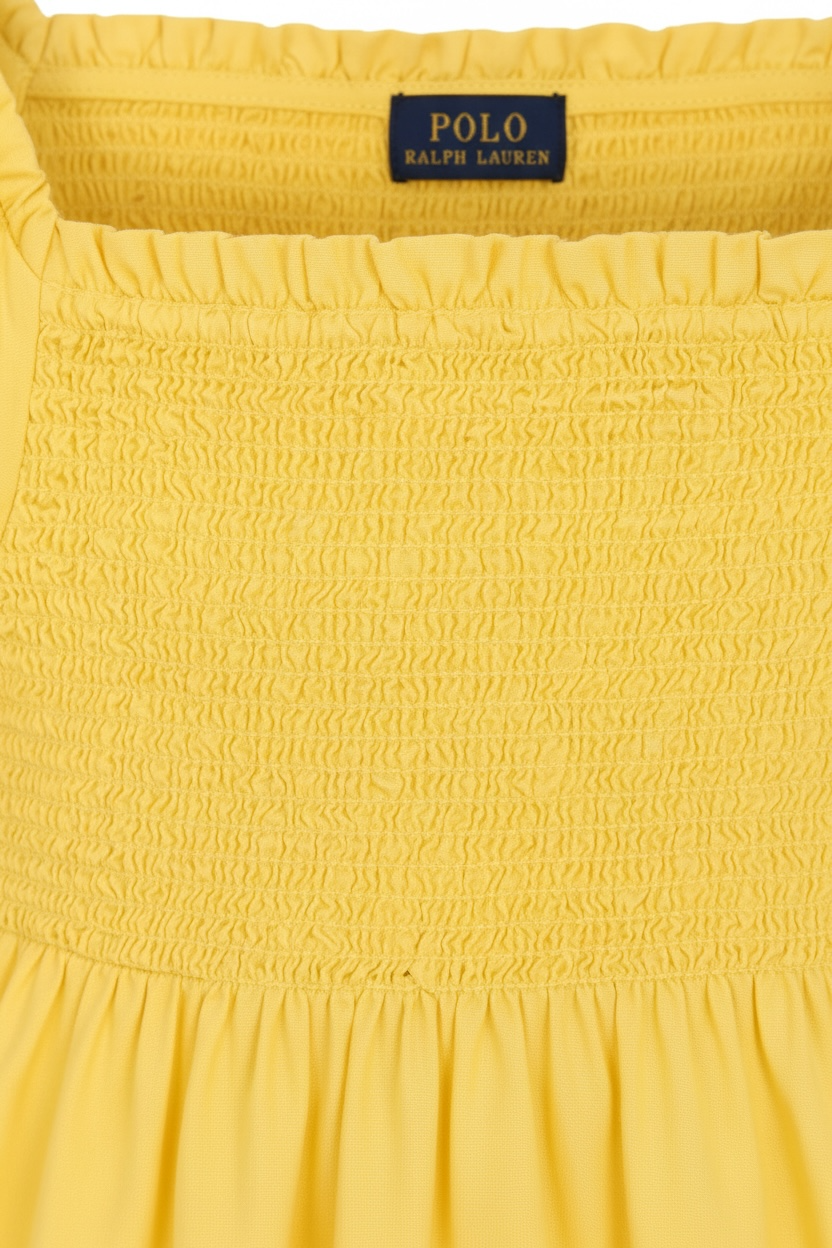 Bluza Polo Ralph Lauren - galbena cu maneci tip balon