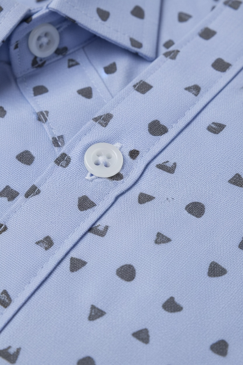 Camasa casual copii Trussardi Junior - albastra cu detalii minimaliste