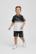 Set 2 piese Adidas de vara - pantaloni scurti si tricou cu dungi laterale