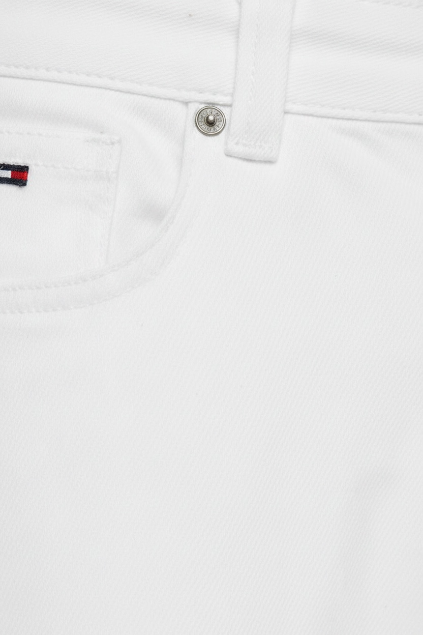 Blugi Tommy Hilfiger croiala dreapta - albi