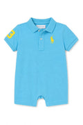 Salopeta copii Polo Ralph Lauren cu detalii brodate - bleu
