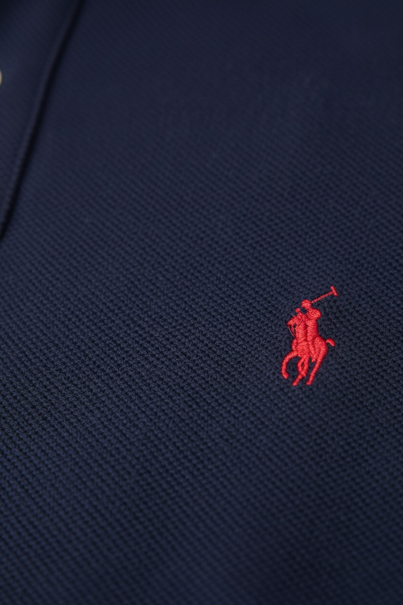 Tricou Polo Ralph Lauren bleumarin - logo brodat minimalist