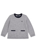Bluza casual Polo Ralph Lauren cu buzunare si insert in dungi la spate