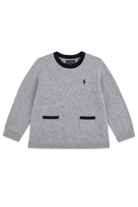 Bluza casual Polo Ralph Lauren cu buzunare si insert in dungi la spate